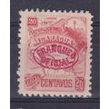 NICARAGUA 1897 OVERPRINT FRANQUEO OFFICIAL ON 2...