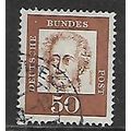 GERMANY BERLIN 1961 FAMOUS GERMANS 50pf BROWN G...