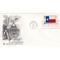 United States 1976 Texas State Flag FDC Washing...