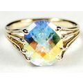 Mercury Mist Topaz, 10KY Gold Ring, R280