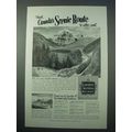 1953 Canadian National Railways Ad - Scenic Route