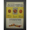 1966 Baggies Plastic Bags Ad - Meat Stays Fresh Juicy