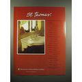 1990 St. Thomas Faucet Ad