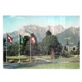 RAGAZ, KURGARTEN, SWITZERLAND unused vintage po...