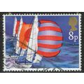 1975 Sailing 8p Multicoloured SG981 GU
