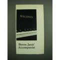 1971 Baldwin Piano Advertisements - Byron Janis' Accompanist