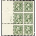 536, Mint 1¢ F/VF NH Plate Block of Six Stamps ...