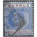 Cyprus 1904 SG65 2 Piastres Blue & Purple.Fine ...