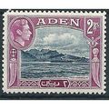 Aden 1939 SG25 2 Rupees Deep Blue & Magenta Mou...
