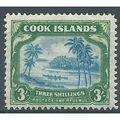 Cook Islands 1938 SG129 3/- Greenish-Blue & Gre...