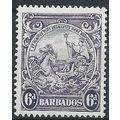 Barbados 1938 SG254 6d Violet Mounted Mint.. .