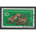 DDR 1959 10pf 'FOREST ANIMALS' FINE USED (EBID6...