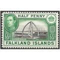 Falkland Island 1938 SG146 1/2d Black & Green M...