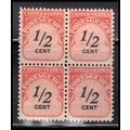 J88 1/2c Postage Due Fine MNH Blk/4 O7059