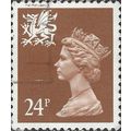 WALES, QE II, Machin, brown 1991, 24p, #5