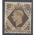 GB Scott 248 - SG475, 1937 Dark Colours 1/- used