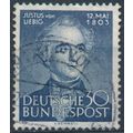 150th Birth Anniv of Liebig - West Germany 1953...