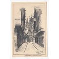 Mercery Lane Canterbury Kent Sketch Postcard Pe...