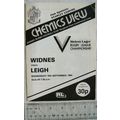 1984 programme Widnes v. Leigh