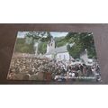 1914 fr Hartmann Postcard -Sunday service @ Kir...