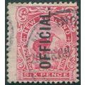 New Zealand 1908 6d pink Perf 14x13, 13½ Offici...