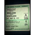 England v Scotland Football Ticket Stub 22/05/1...