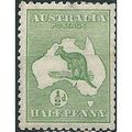 Australia 1913 SG1 1/2d Green Mounted Mint ... .