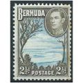 Bermuda 1952 SG113c 2 1/2d Bright Blue & Deep S...