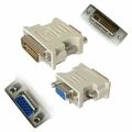 DVI Analog Male to VGA (HD-15) Female Adapter (...