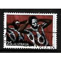 AUSTRALIA 1971 ABORIGINAL ART 25c BODY DECORATI...