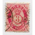 NORWAY 1872 CLASSIC POSTHORN SHADED 3Sk TRE SKI...