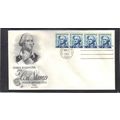 FDC Art Craft 1304C 5c George Washington Strip/...