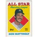 1988 Topps Don Mattingly baseball card #386 – A...