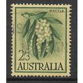 AUSTRALIA 1959 2s.3d GREEN on YELLOW WATTLE SG ...