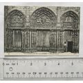 vintage postcard Cathedrale de Chartres, Portai...