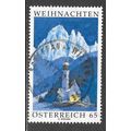 AUSTRIA WEIHNACHTEN SNOWY MOUNTING SCENE USED SG?