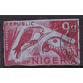 Nigeria 9d Birds Stationary Cut Out VGC