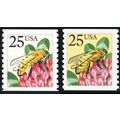 2281e, Mint XF NH 25¢ Yellow Color Omitted Erro...
