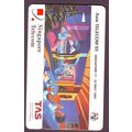Asia Telecom 93 S'pore $5 Telephone Card (Used)