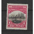 COOK ISLANDS 1924 1d SHIP DOCK 3d MINT SG82