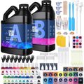 Epoxy Resin 1 Gallon - Clear Epoxy Resin Kit wi...