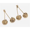 VALENTINO GARAVANI Antique Gold Tone Cherries E...
