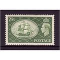 GREAT BRITAIN 1951 2s6d YELLOW GREEN M / MINT
