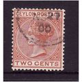 CEYLON 1883 SG 146 2c PALE BROWN FINE USED #4