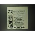 1931 Rock Island Railroad Ad - Garden of Allah