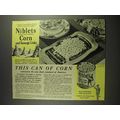 1941 Green Giant Niblets Corn Ad - New Food Sta...
