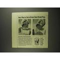 1941 Green Giant Peas Ad - Best Way to Serve