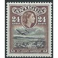 Antigua 1953 SG129 24c Black & Chocolate Mounte...