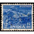 India 1955 Five Year Plan 12As Used Stamp Aerop...