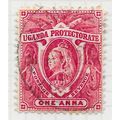 UGANDA 1898 1a CARMINE-ROSE QUEEN VICTORIA USED...